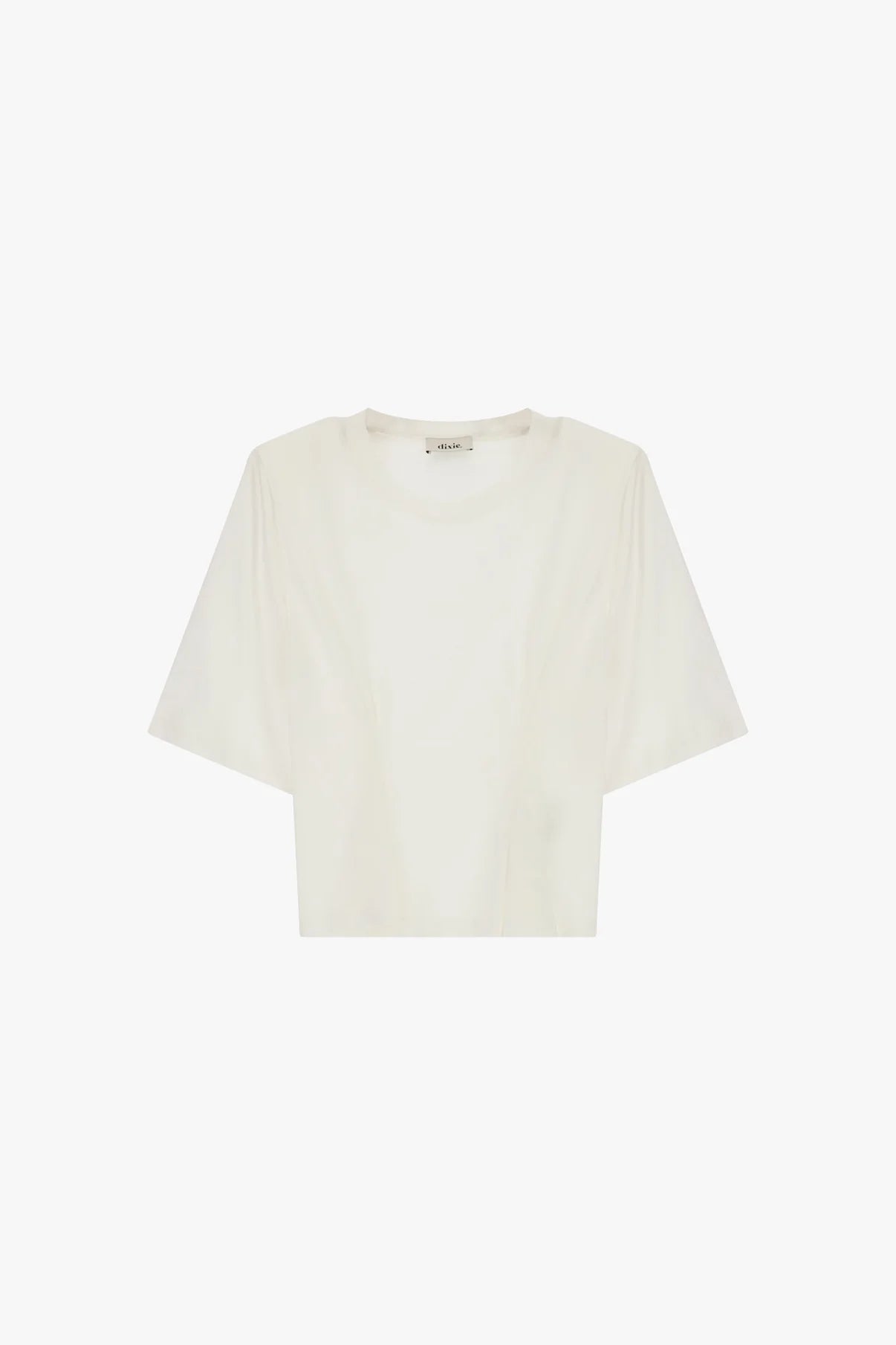 T-SHIRT CON MANICHE AMPIE E PIEGHE FRONTALI
