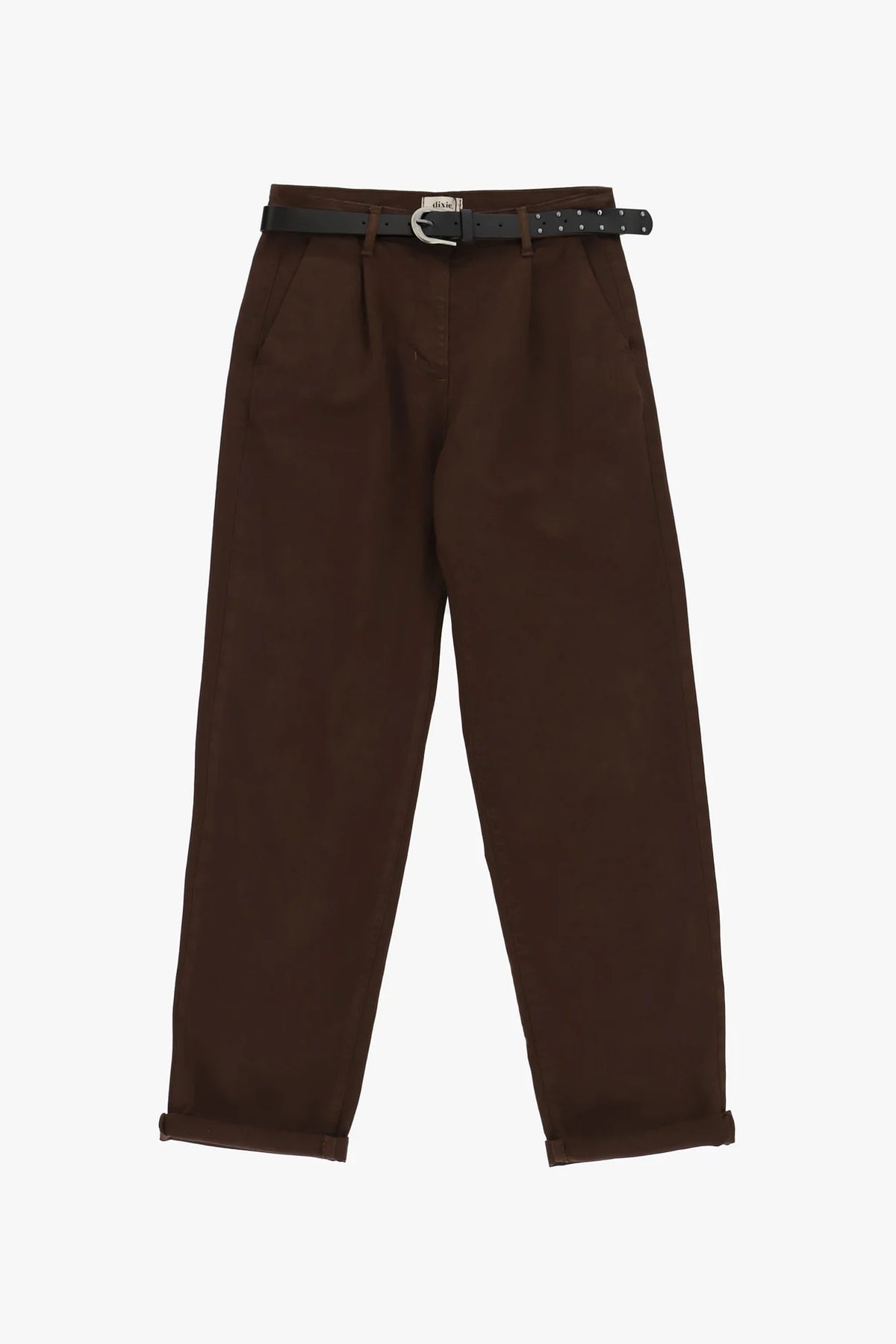 PANTALONI CHINO-FIT CON CINTURA E RISVOLTO