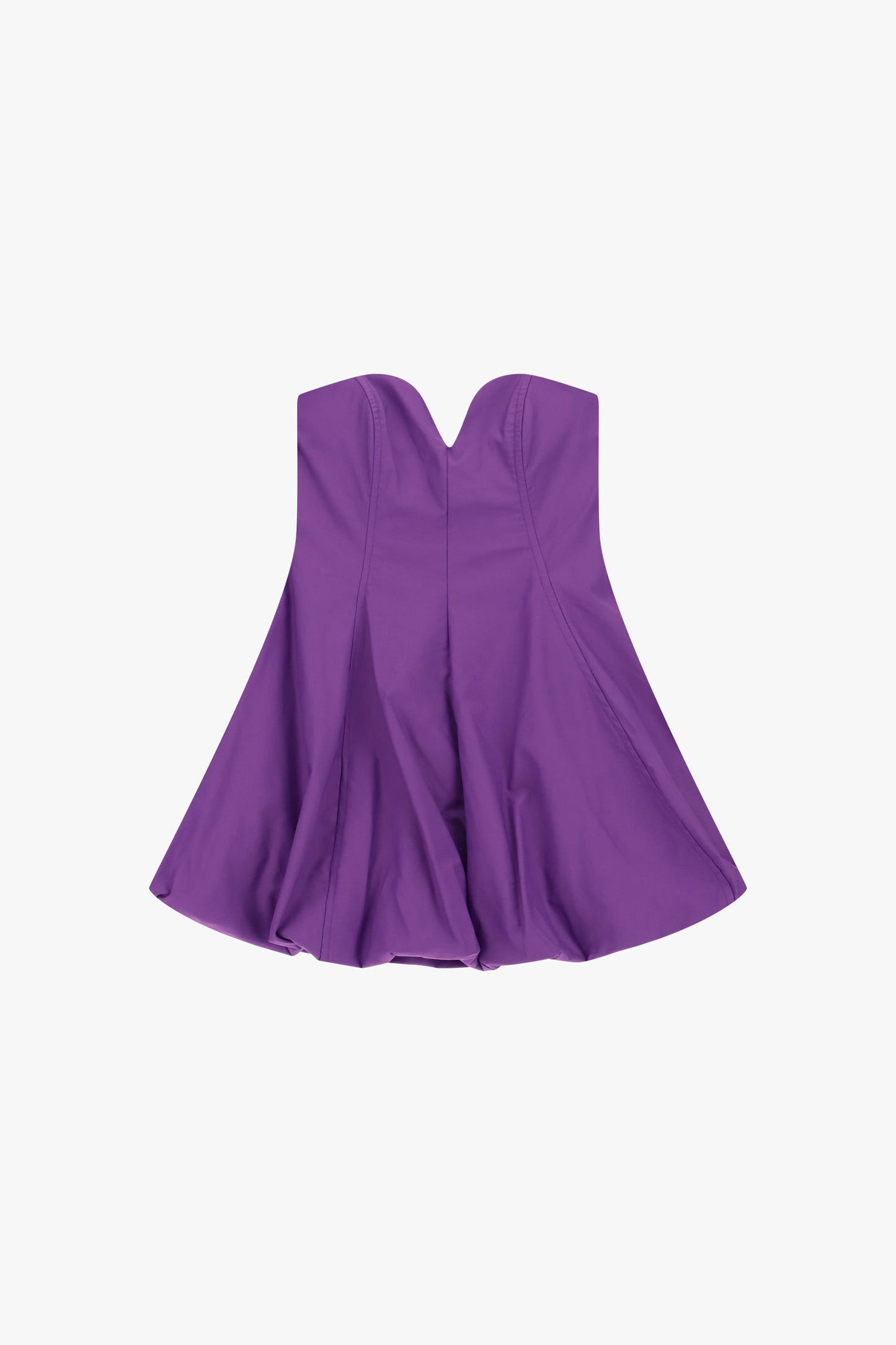 ABITO CORTO BUSTIER DRAPPEGGIATO SENZA SPALLINE