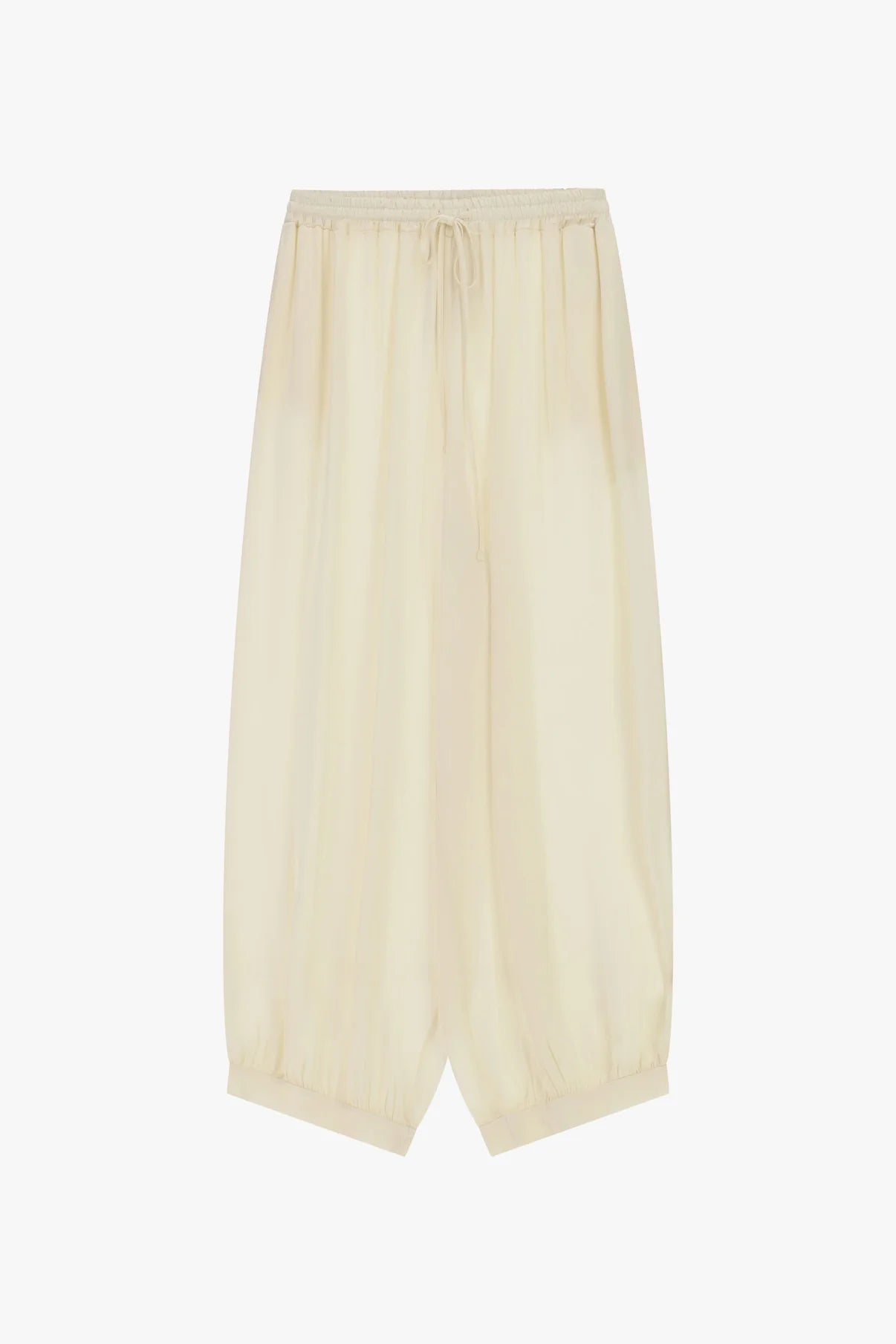 PANTALONI PALAZZO AMPI CON FONDO ELASTICIZZATO