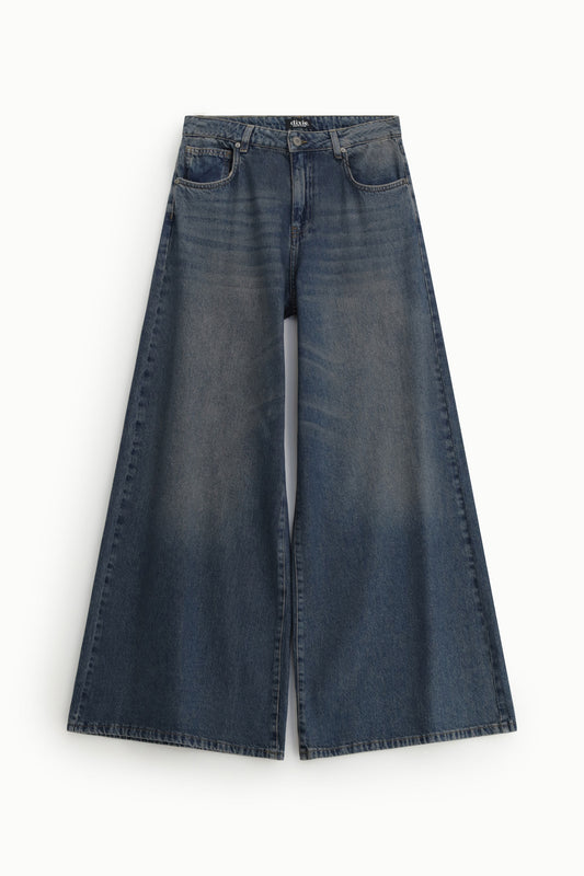 LOLA Jeans palazzo vita alta con cinque tasche