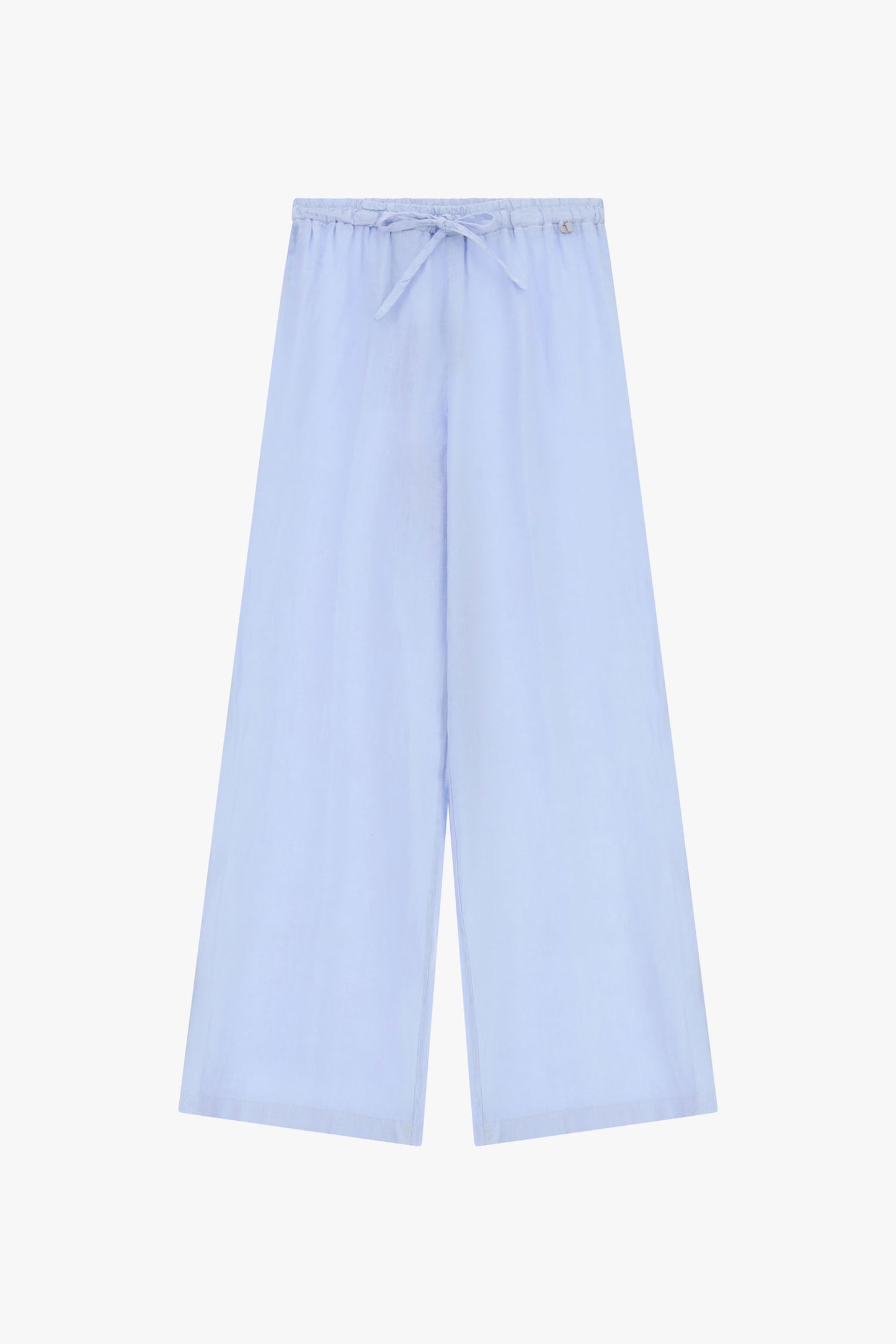 Trousers ampi con vita alta e coulisse