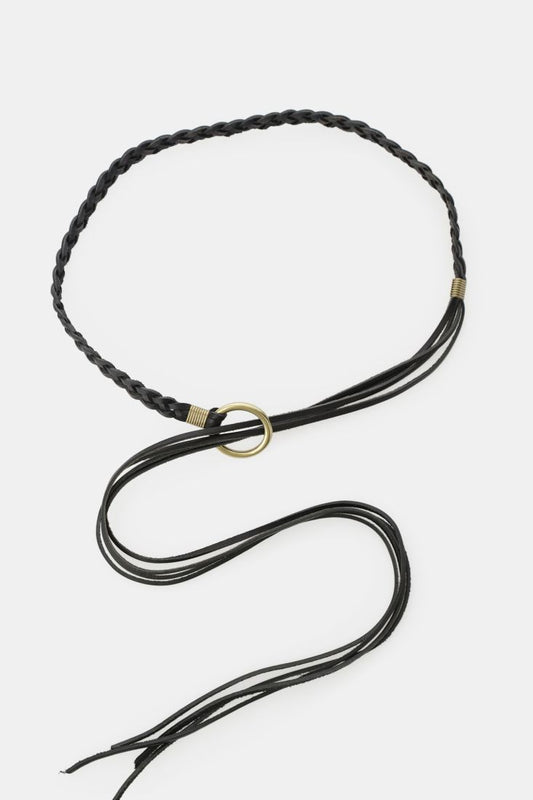 Cintura intrecciata con anello decorativo