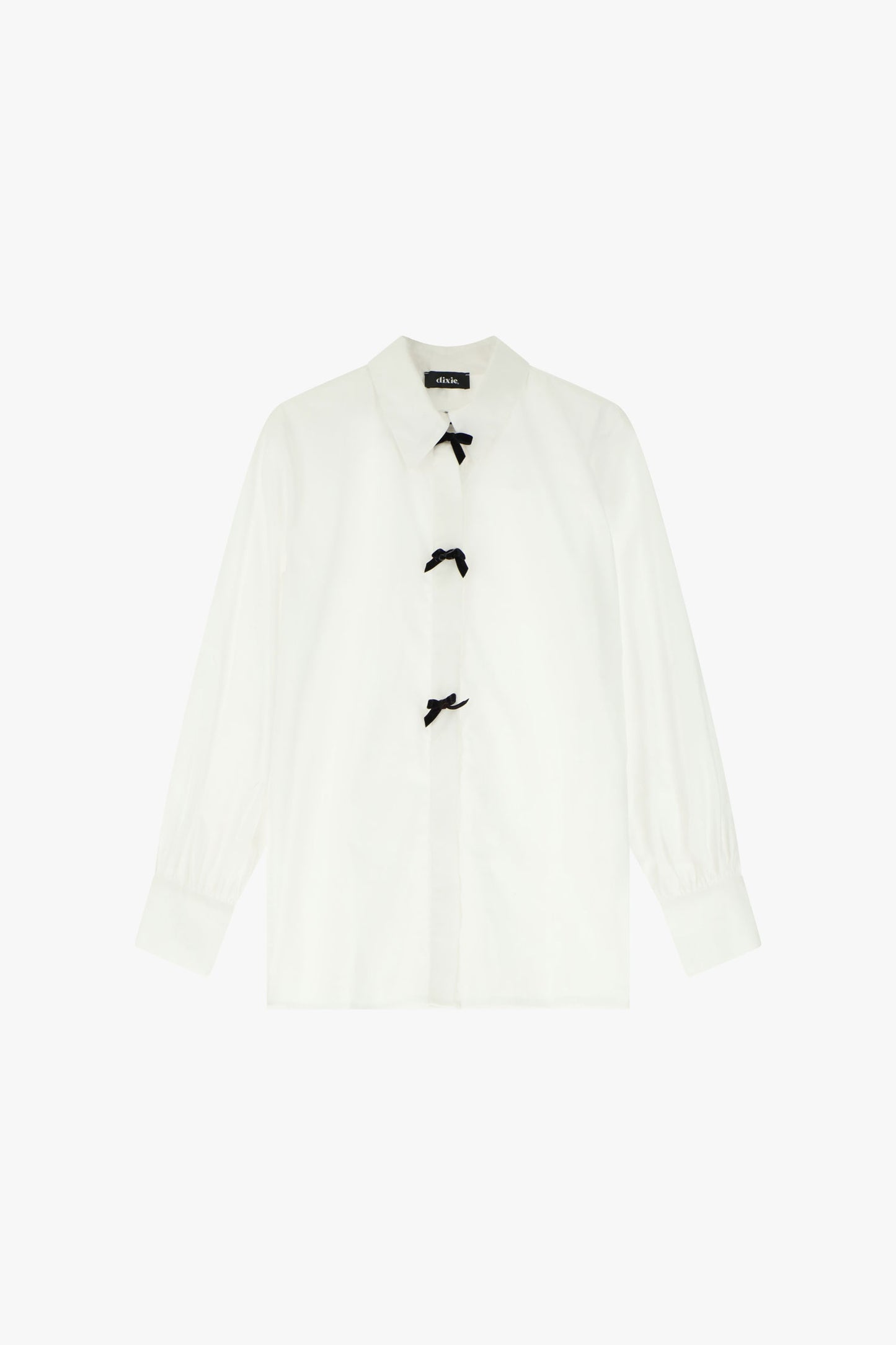 Camicia con colletto classico e fiocchi