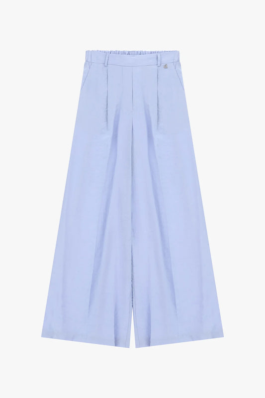 PANTALONI GAMBA AMPIA ELASTICO POSTERIORE