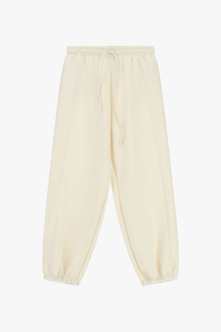 Trousers jogging fit con coulisse e fondo elastico