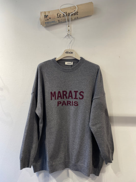 MAGLIONE GIROCOLLO STAMPA CITTÀ FRONTALE