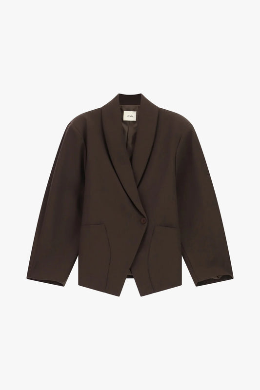 BLAZER MONOPETTO CORTO CON REVERS A SCIALLE