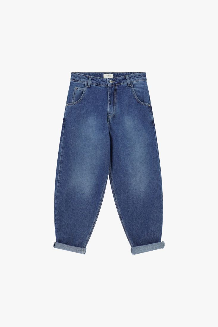 Jeans baloon fit con risvolto alla caviglia