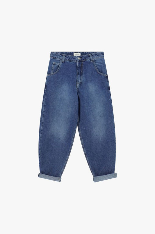 Jeans baloon fit con risvolto alla caviglia