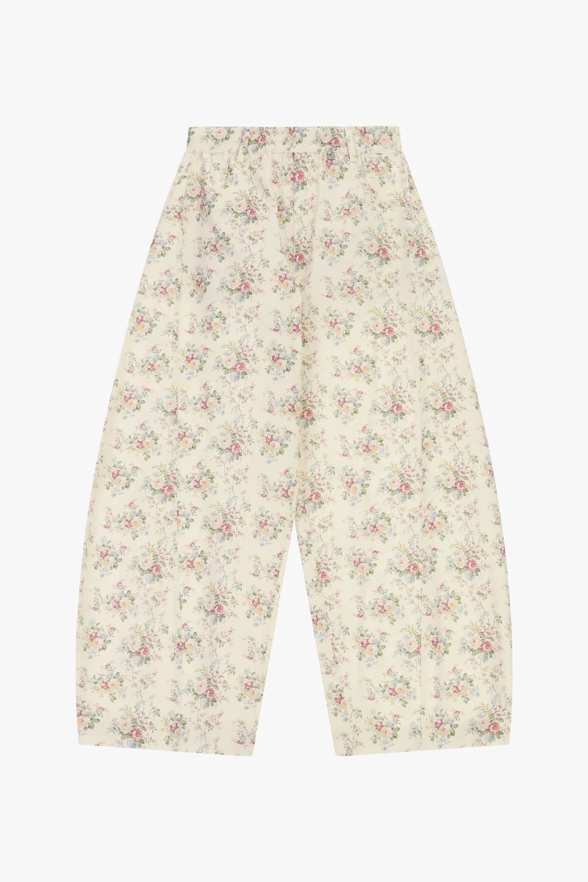 PANTALONI PALAZZO STAMPA FLOREALE A GAMBA AMPIA 100% cotone