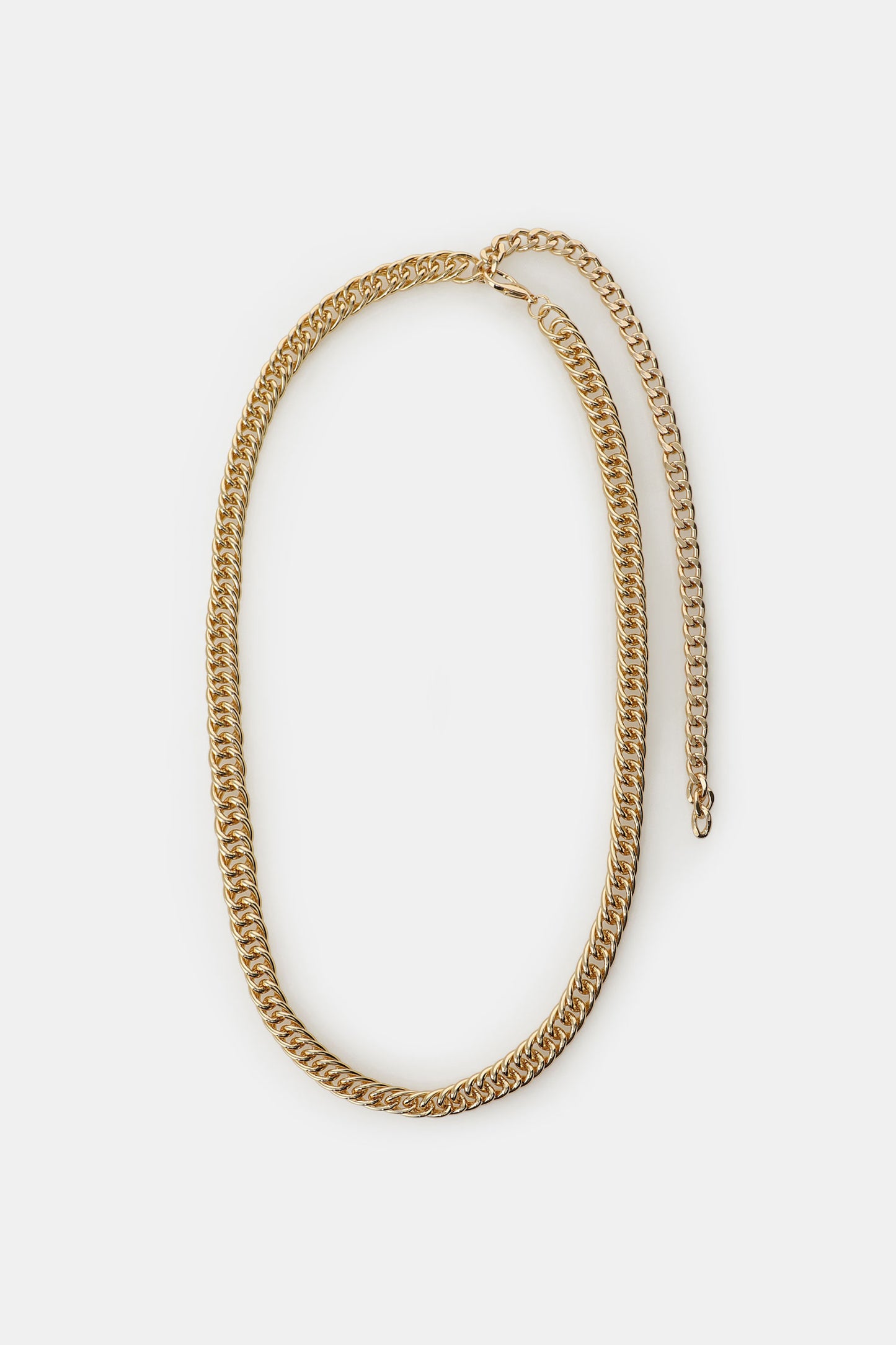 Collana catena regolabile a maglia piatta
