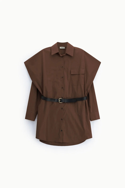 ABITO CAMICIA CON CINTURA