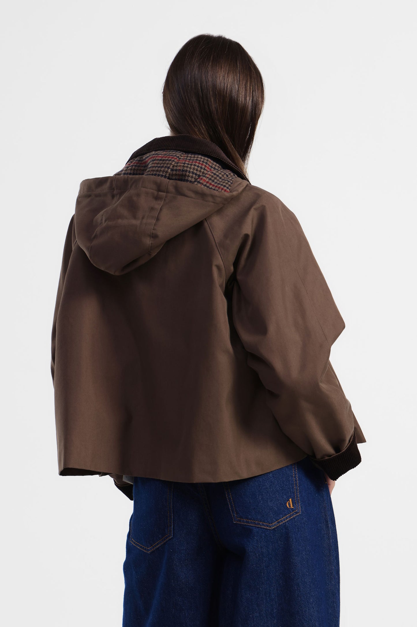 Giacca con colletto in velluto e tasche