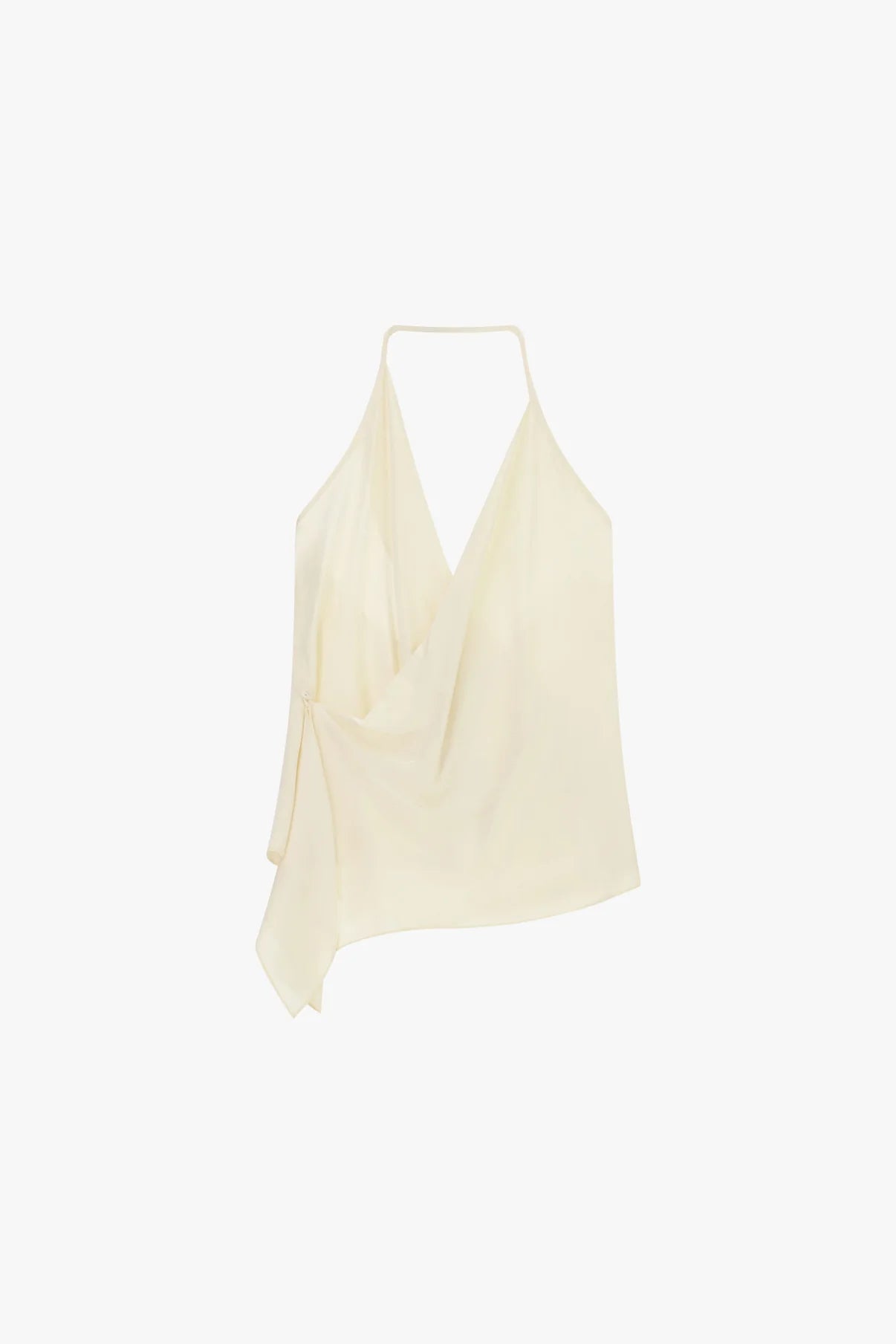 TOP DRAPPEGGIATO CON SCOLLO ALL'AMERICANA