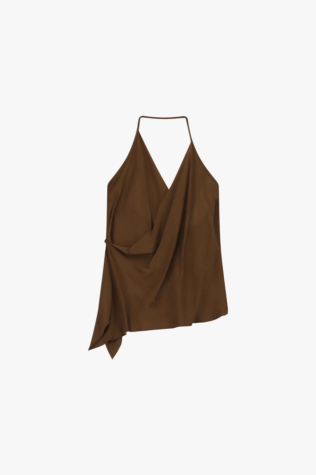 TOP DRAPPEGGIATO CON SCOLLO ALL'AMERICANA
