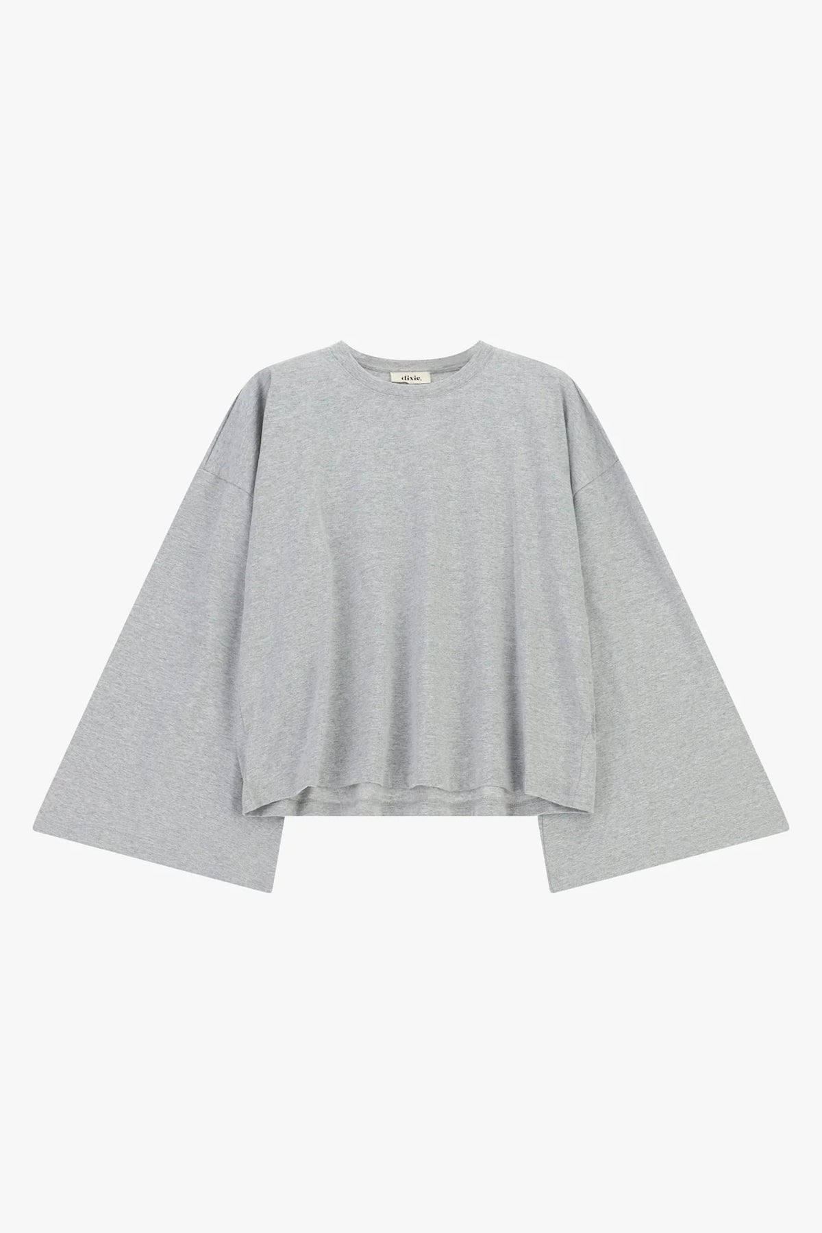 Top a maniche lunghe ampie con scollo tondo