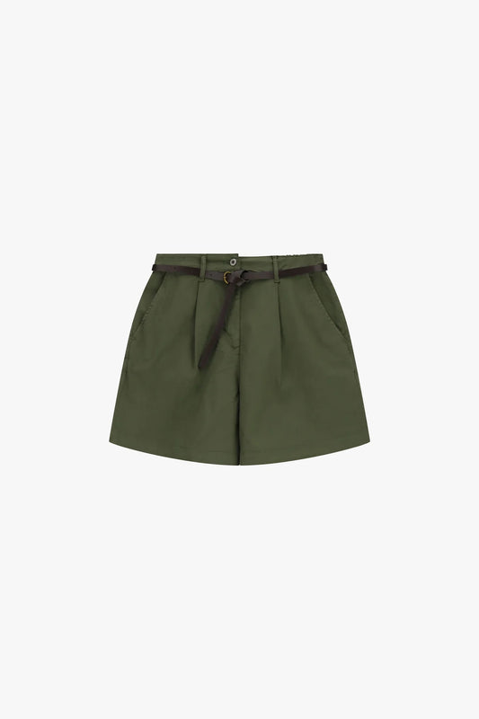 SHORTS REGULAR-FIT CON PINCE E CINTURA SOTTILE