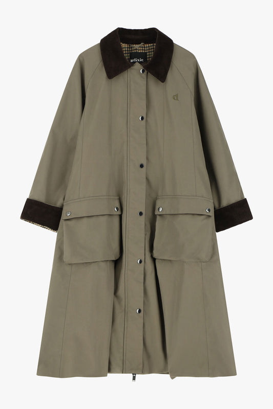 Cappotto lungo con tasche ampie