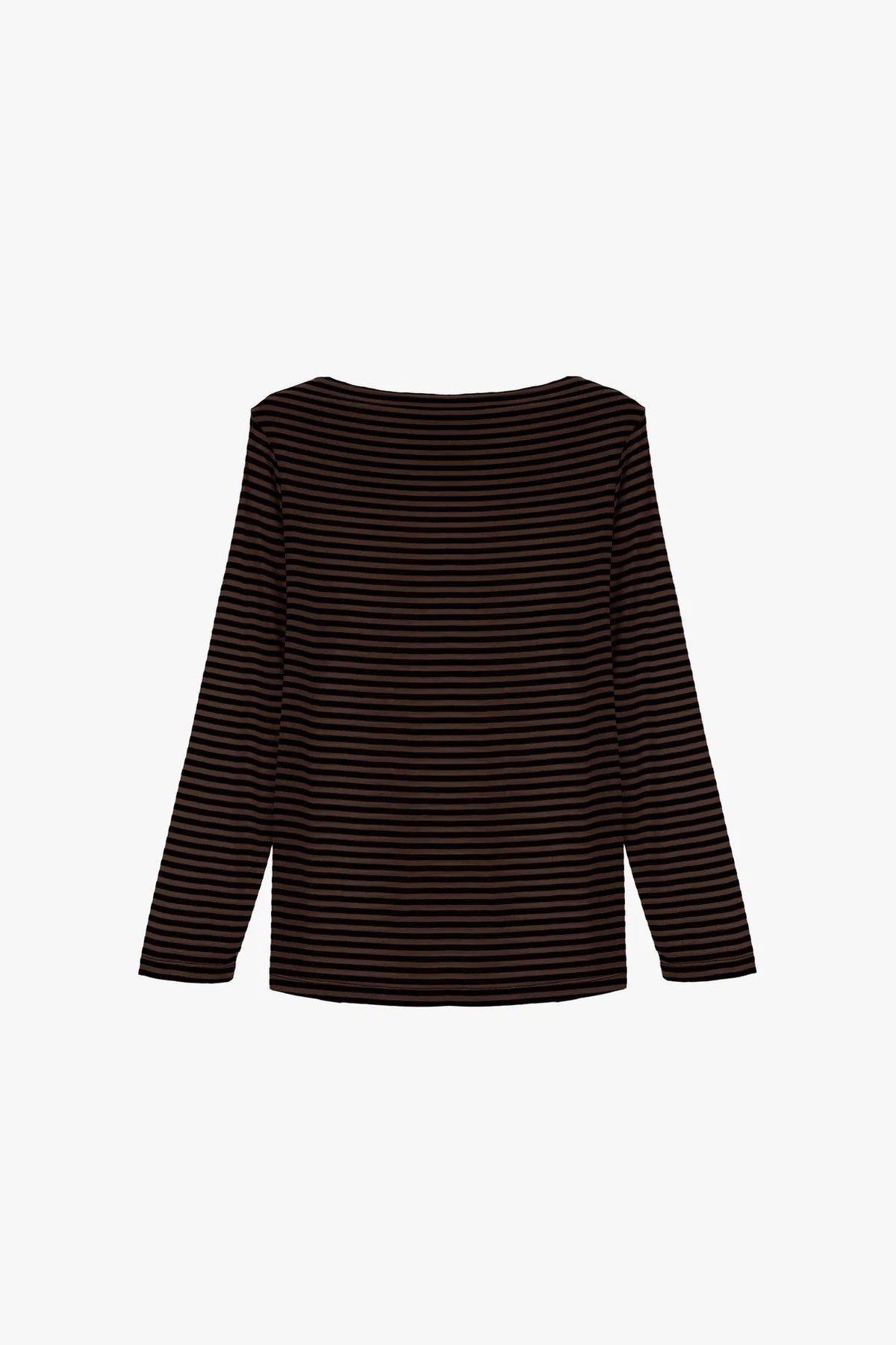 T-SHIRT A RIGHE CON MANICHE LUNGHE REGULAR-FIT