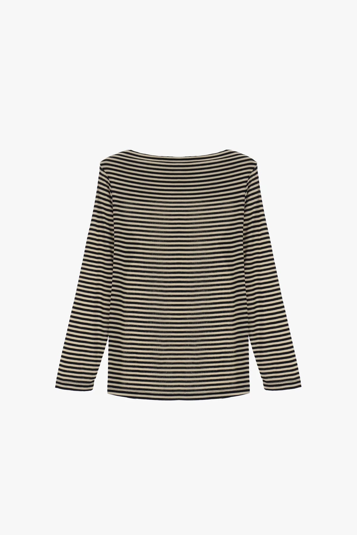 T-SHIRT A RIGHE CON MANICHE LUNGHE REGULAR-FIT