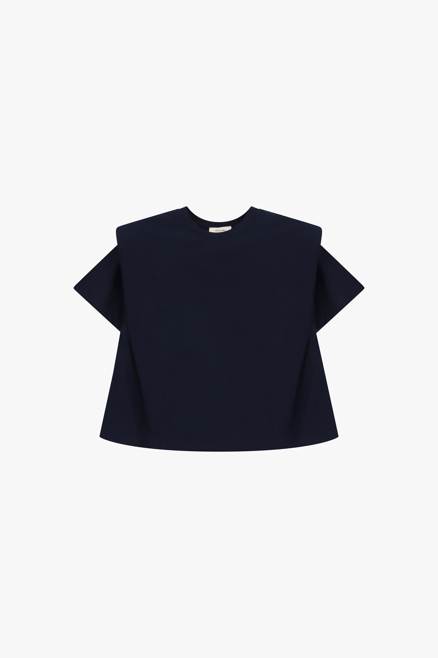 T-shirt con spalle strutturate e fit squadrato