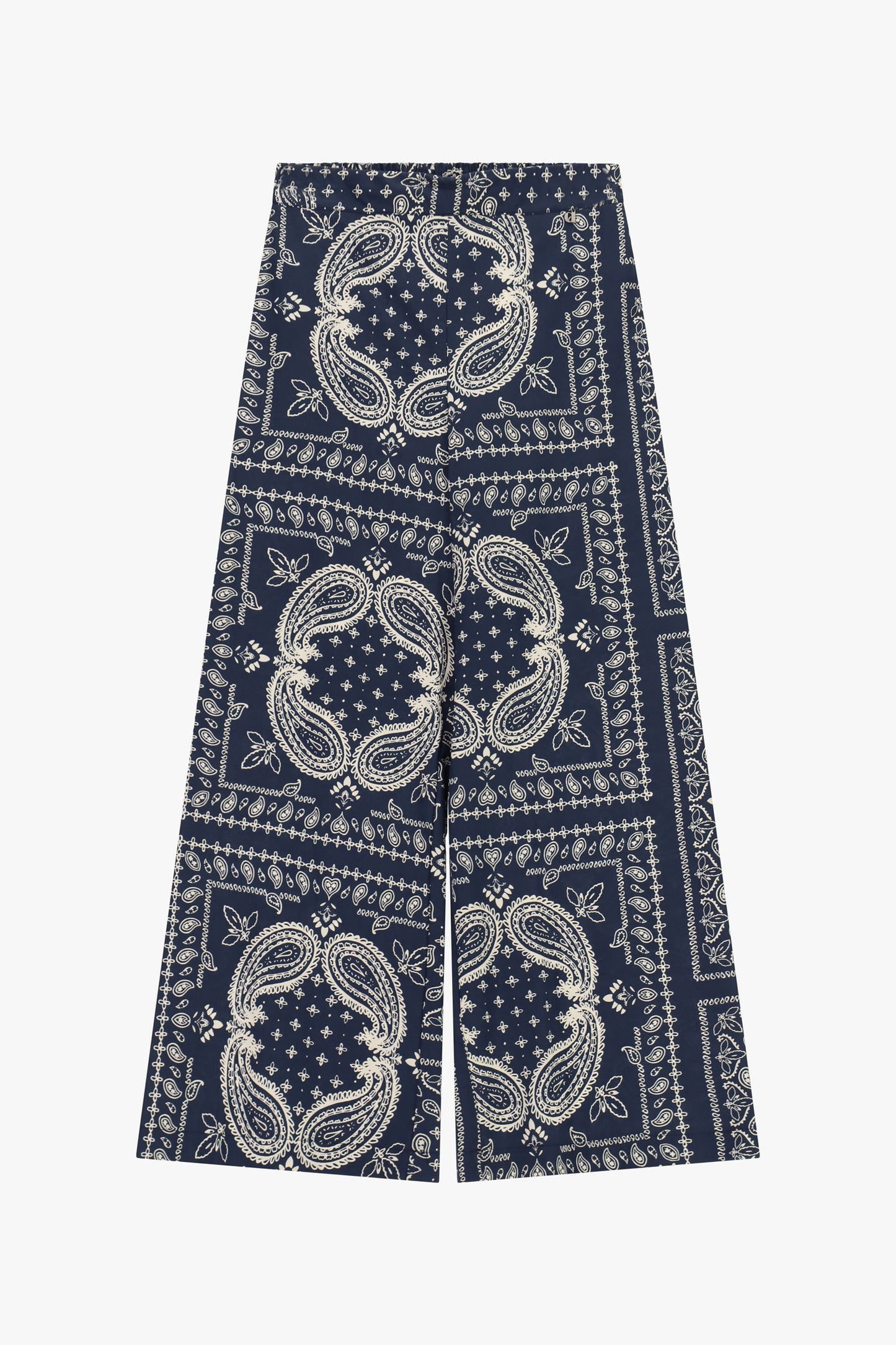 Pantaloni palazzo con stampa paisley