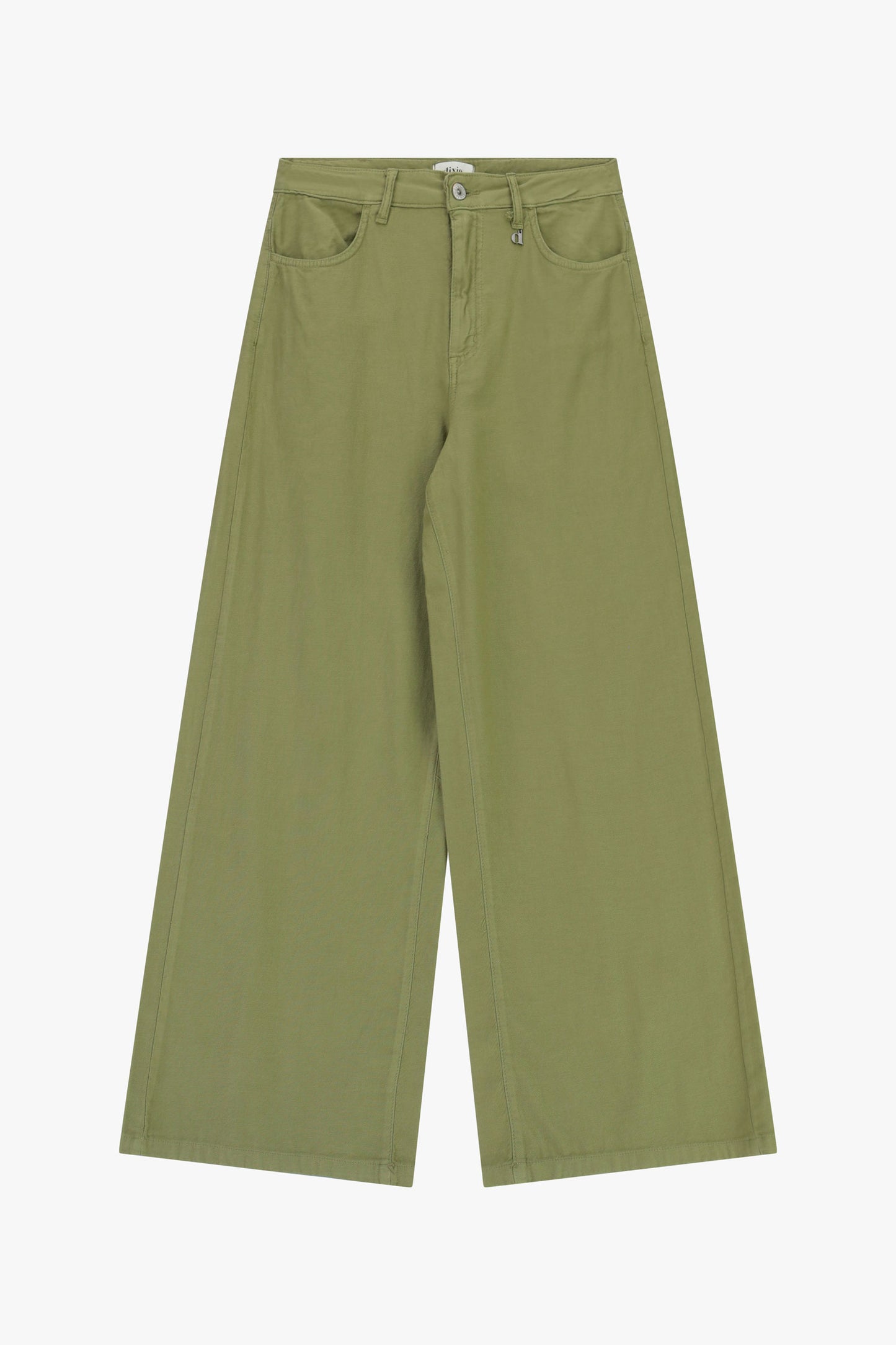 Trousers palazzo a vita alta con gamba ampia