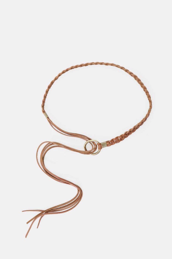 Cintura intrecciata con anello decorativo