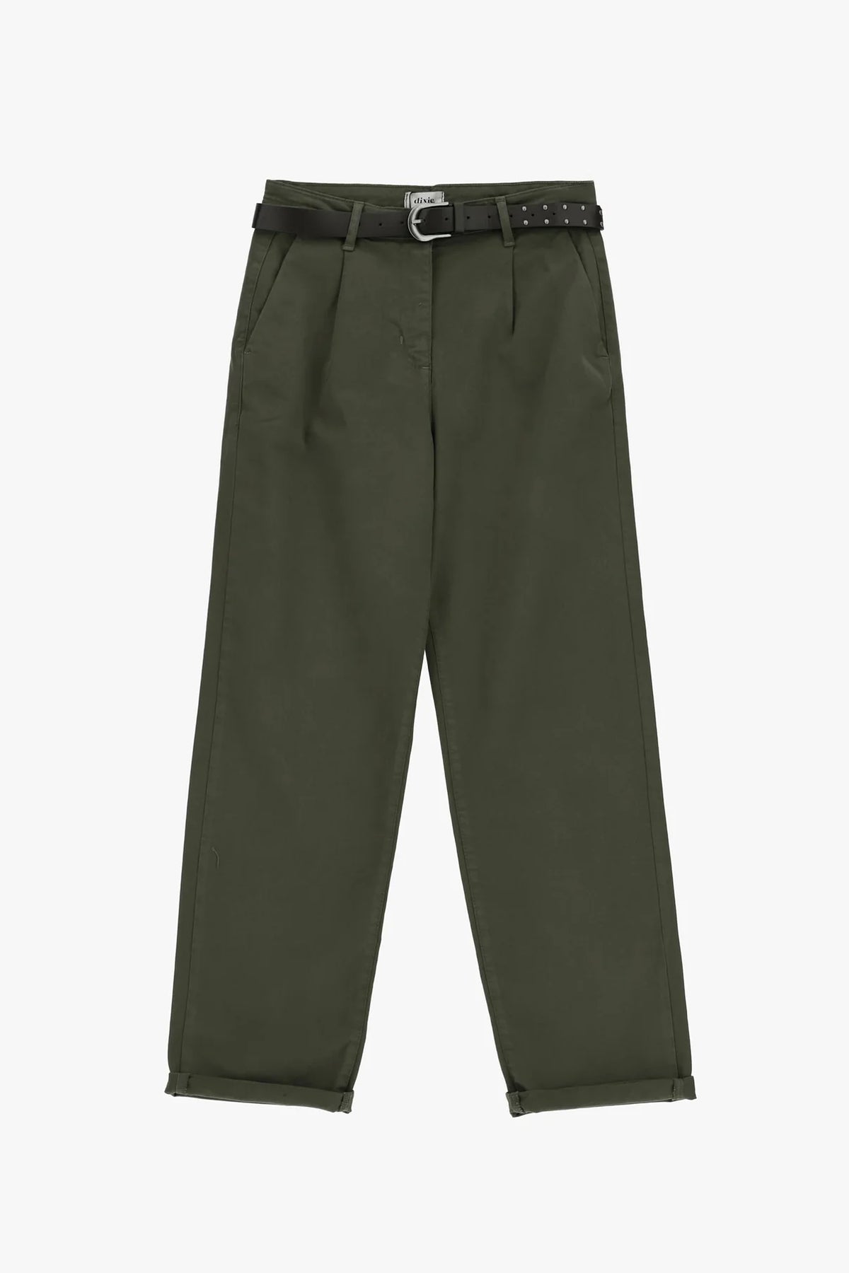 PANTALONI CHINO-FIT CON CINTURA E RISVOLTO