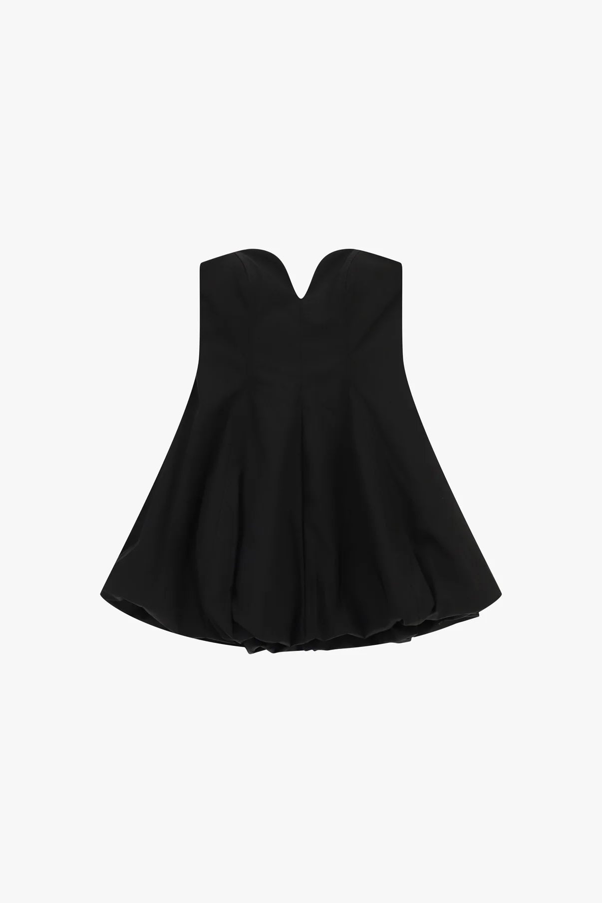 ABITO CORTO BUSTIER DRAPPEGGIATO SENZA SPALLINE