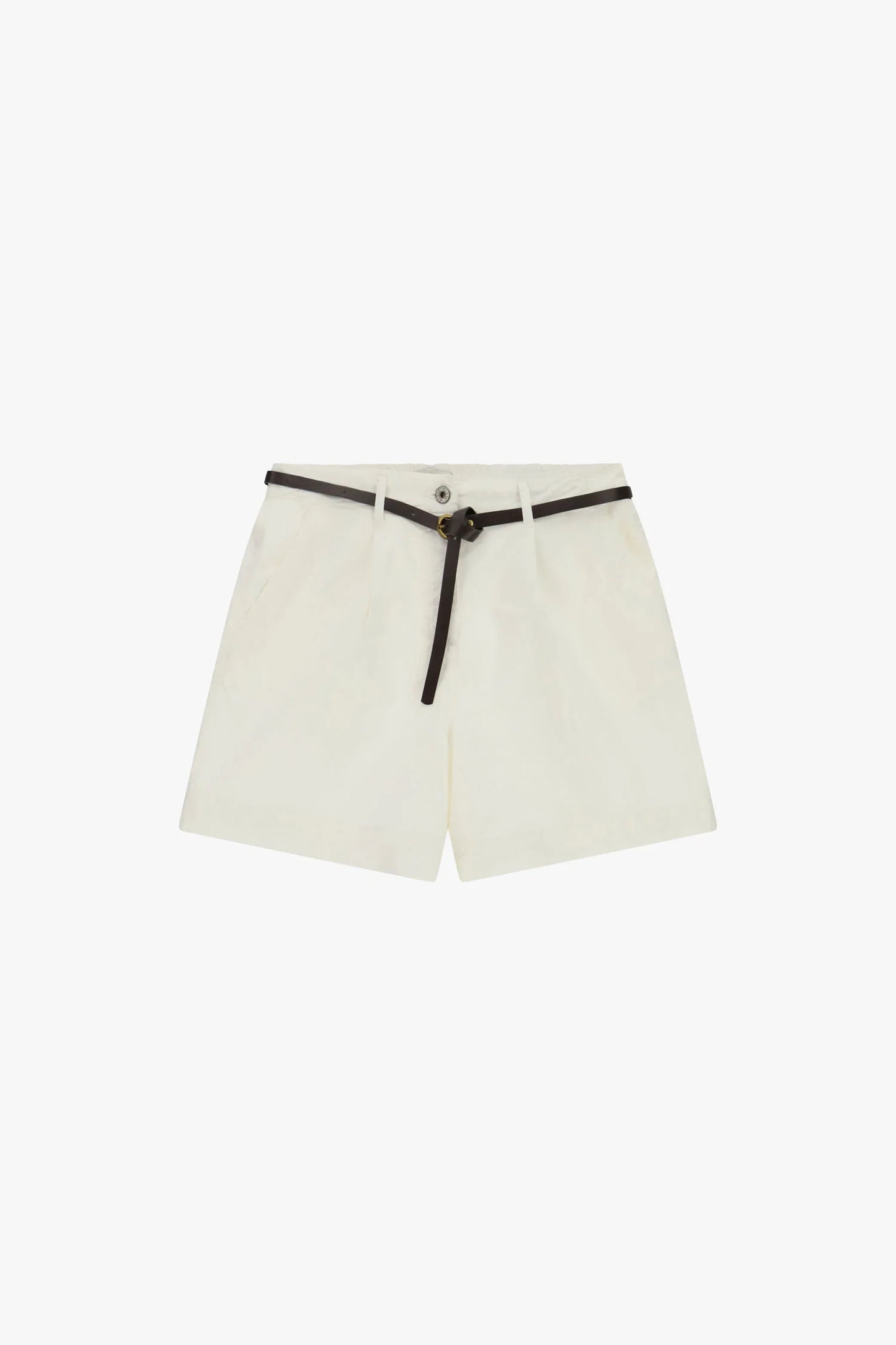 SHORTS REGULAR-FIT CON PINCE E CINTURA SOTTILE