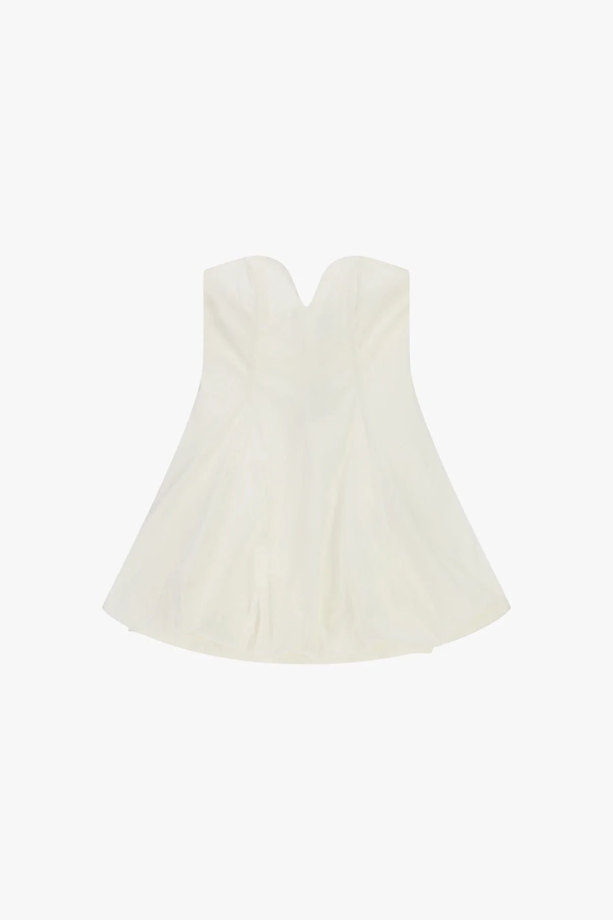 ABITO CORTO BUSTIER DRAPPEGGIATO SENZA SPALLINE