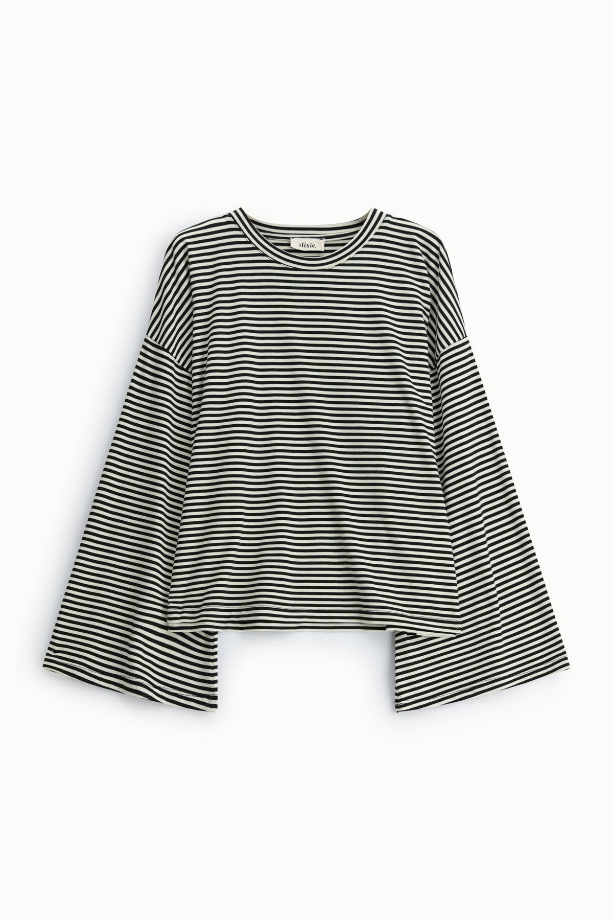 T-shirt a righe maniche ampie