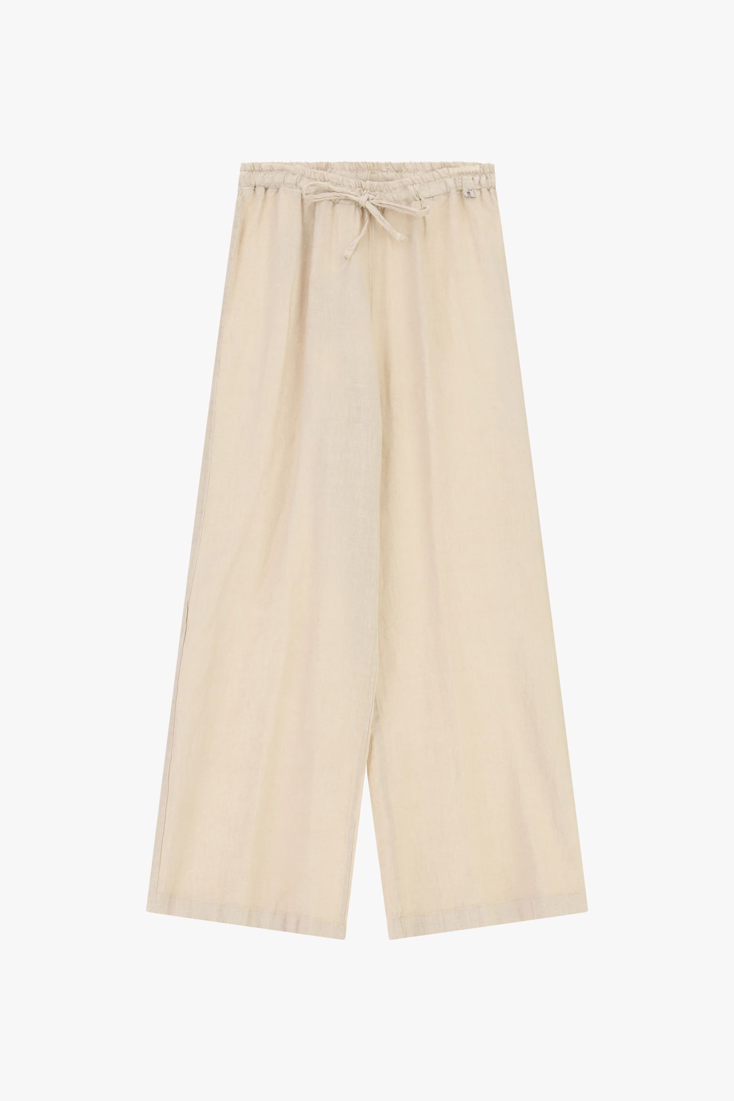 Trousers ampi con vita alta e coulisse