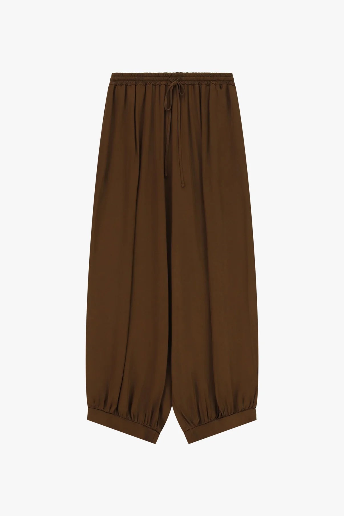 PANTALONI PALAZZO AMPI CON FONDO ELASTICIZZATO