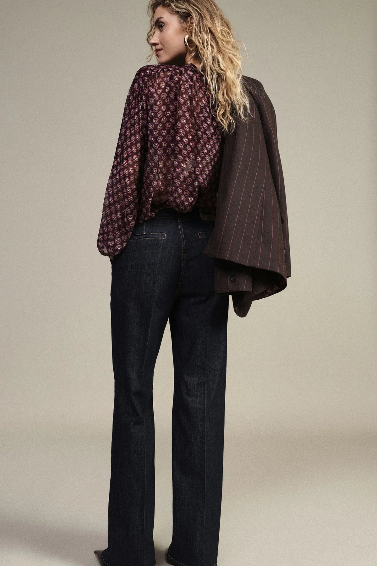TINA PANTALONI STRAIGHT FIT CON TASCA CHINOS