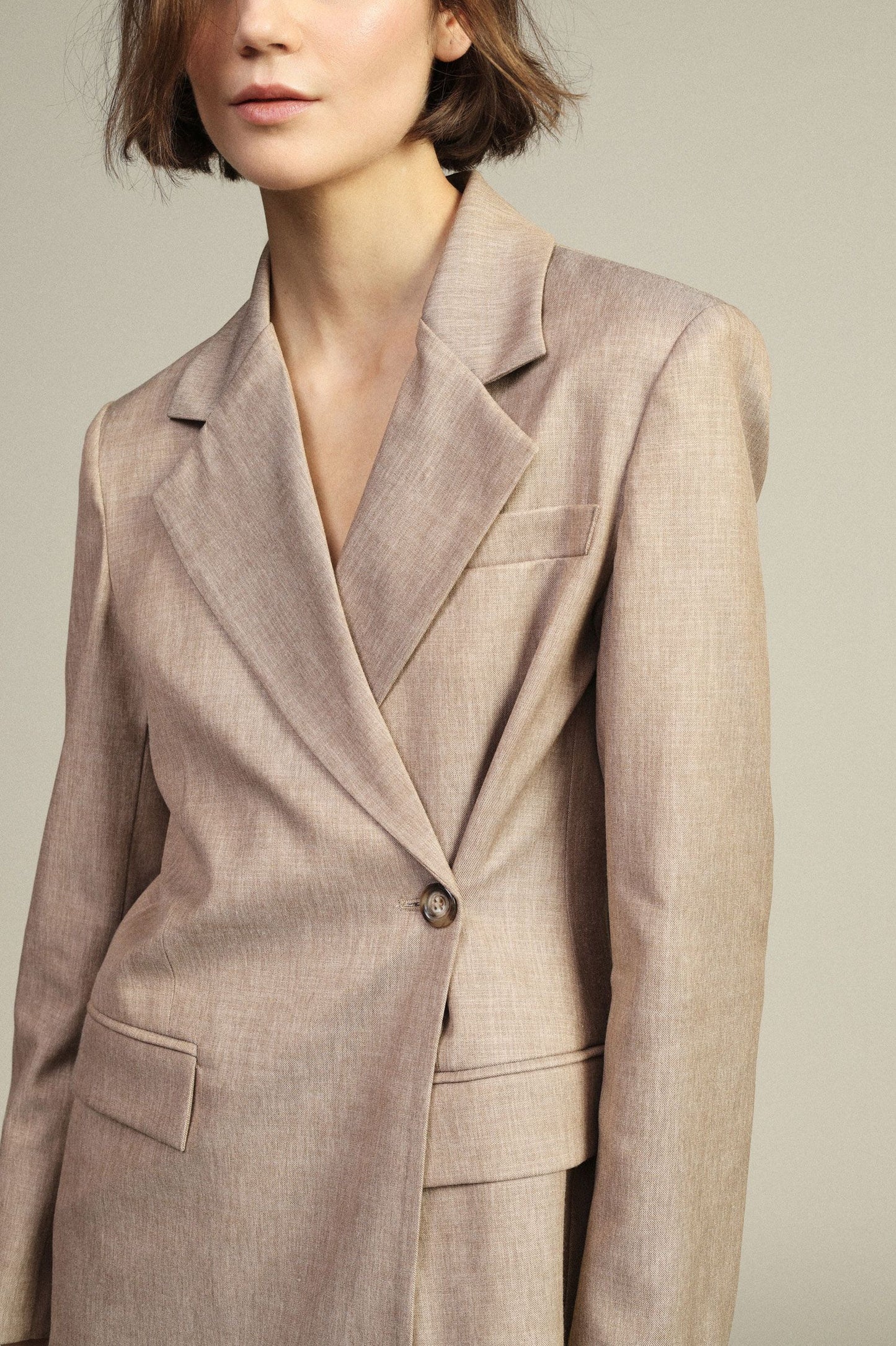 Completo con Blazer monopetto regular-fit tasche a pattina